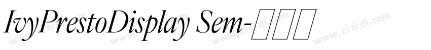 IvyPrestoDisplay Sem字体转换